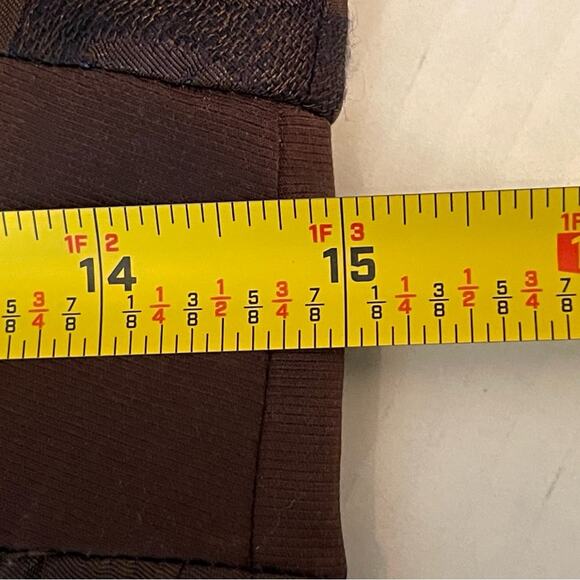 Badgley Mischka Black Brown Polka Dot Quiet Luxury Party Event Dress Size S - Picture 12 of 14